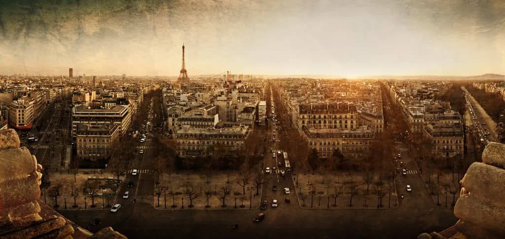 Sunset Over Paris