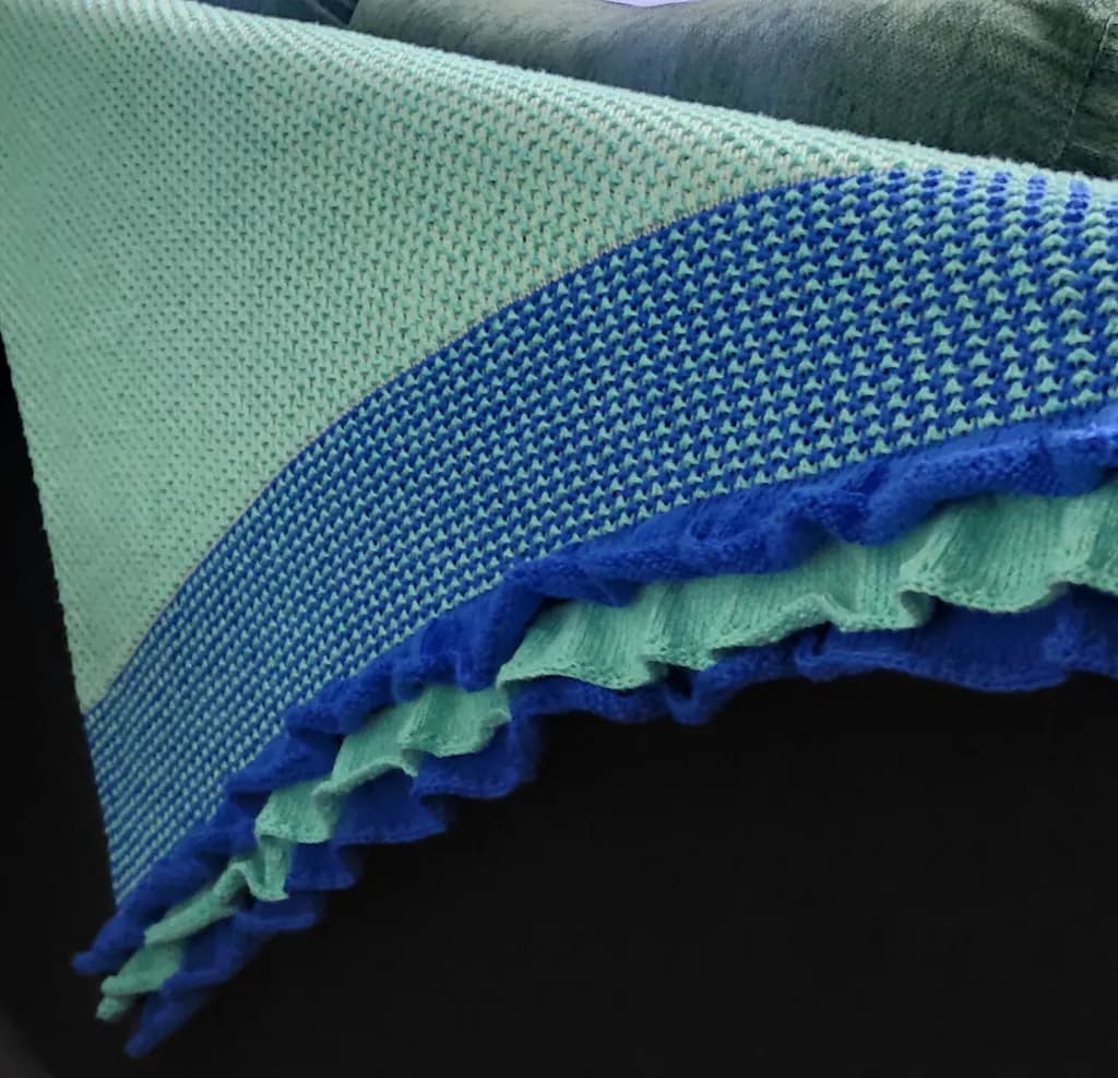 Blue Waves Blanket