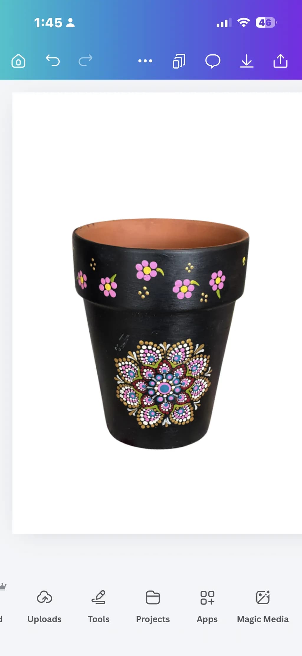 Mandala Blossom Pot