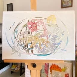 Abstract Floral Whirl