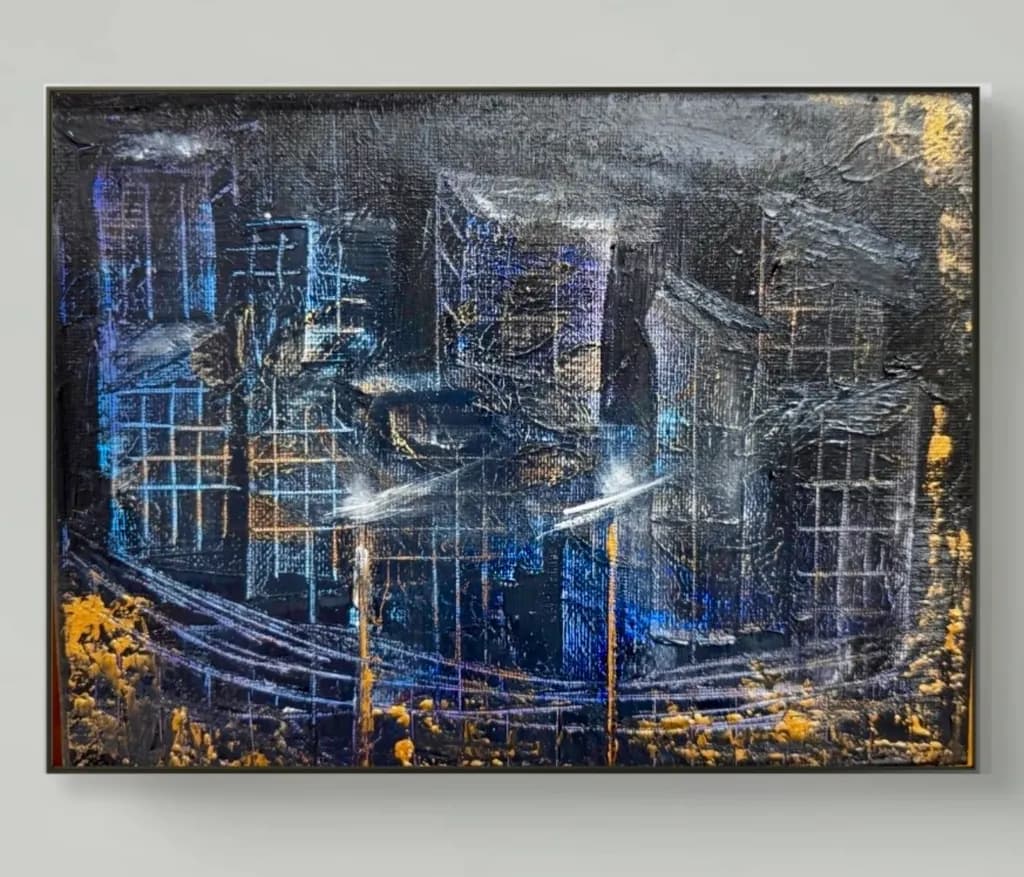 Blue Urban Grid