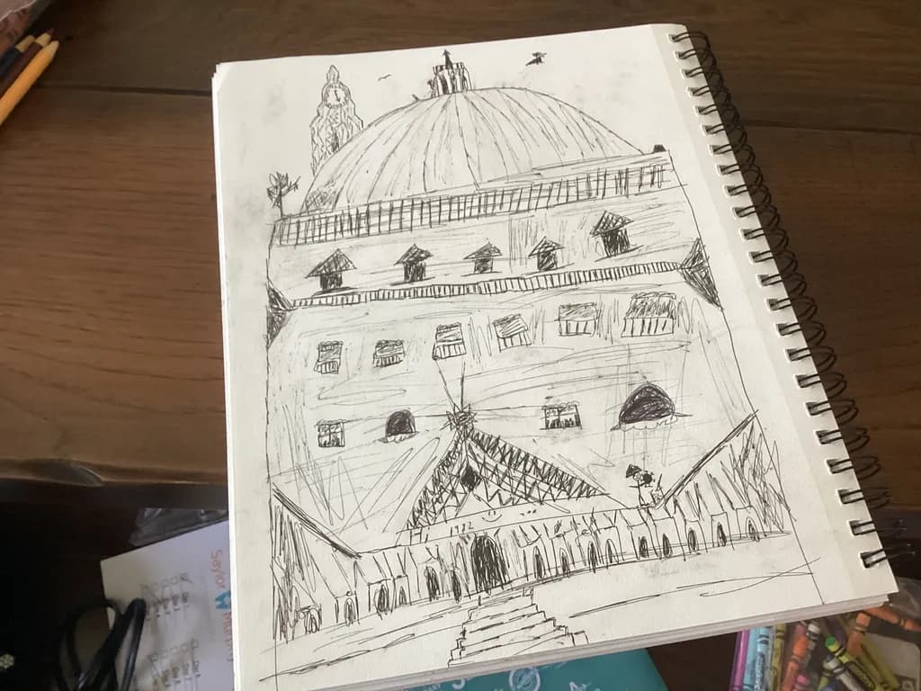 Architectural Dome Sketch