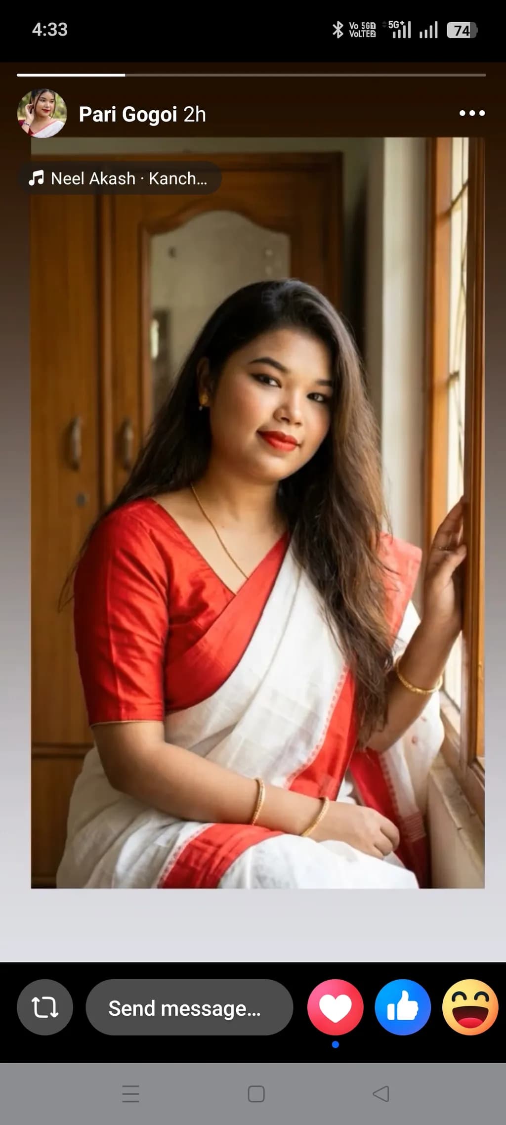 Red and White Elegance