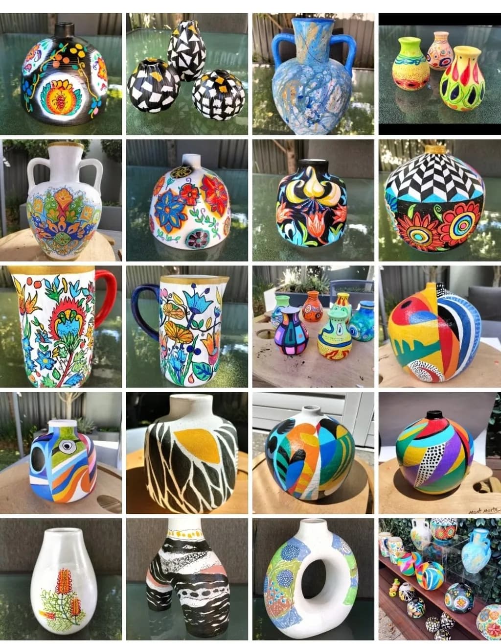 Eclectic Painted Vessels