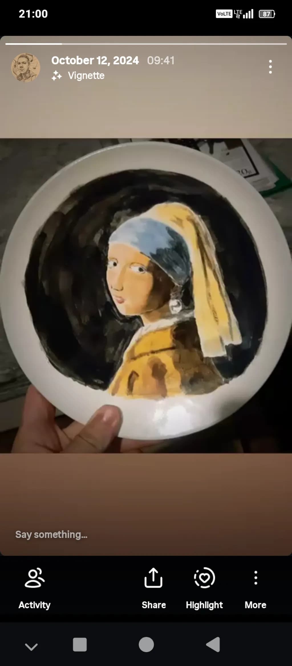Pearl Earring Plate