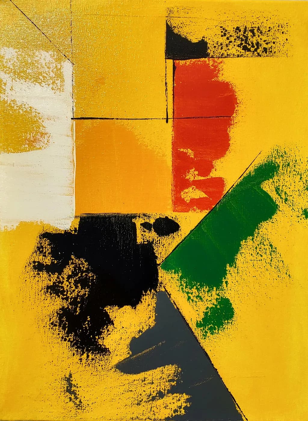 Abstract Yellow Composition
