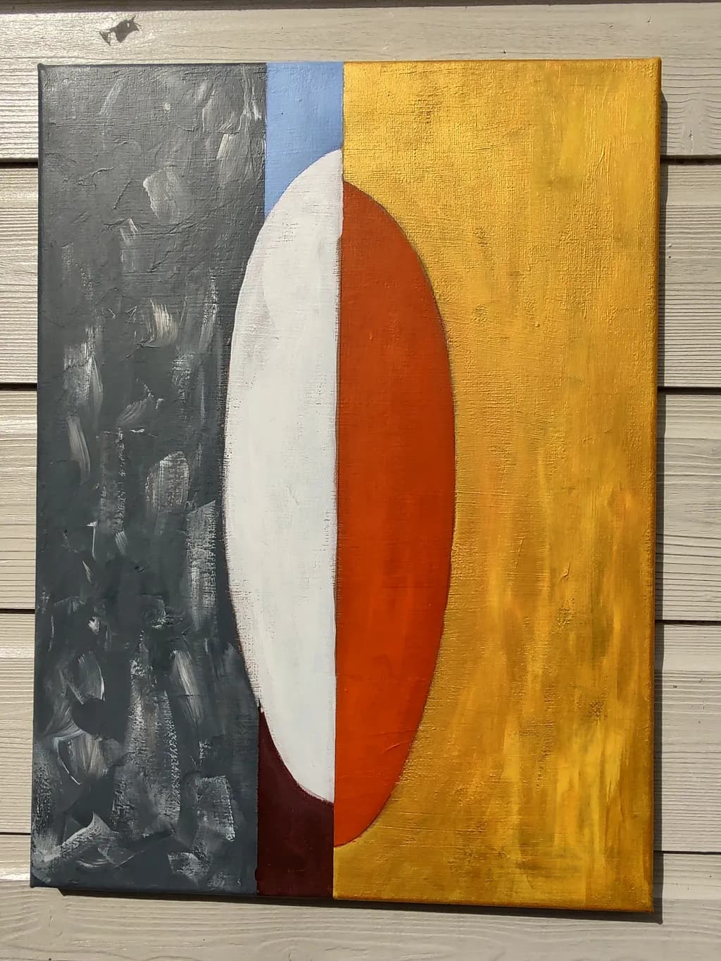 Abstract Oval Composition
