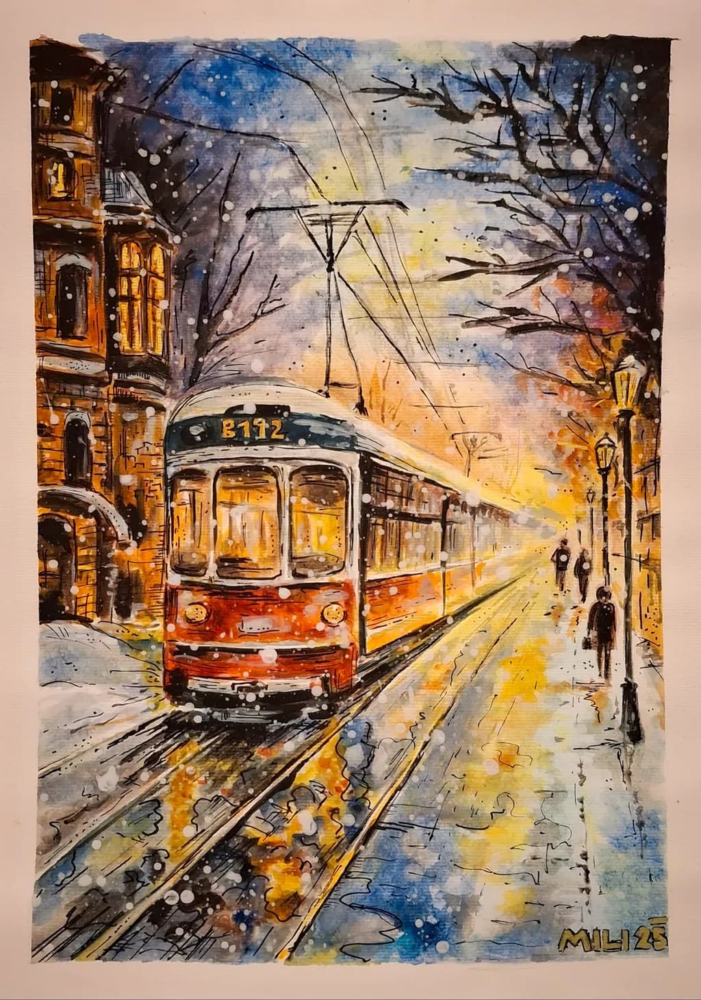 Winter Tram Journey