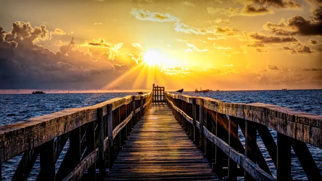Sunrise at the Fishing Pier