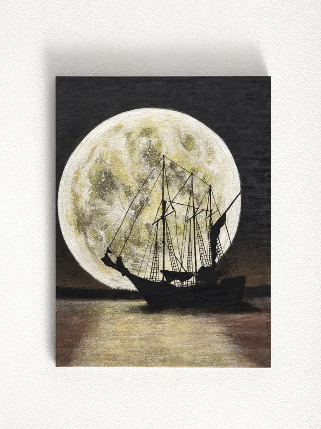 Moonlit Schooner