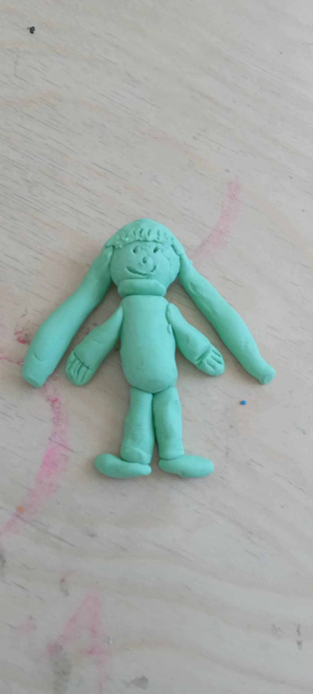 Playful Clay Figure