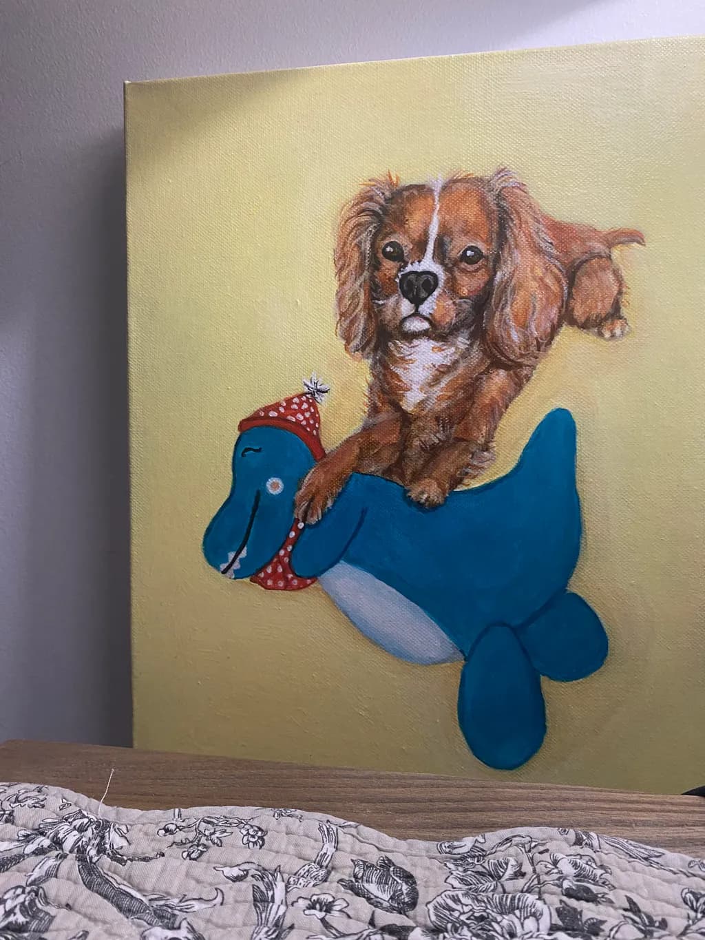 Dog and Blue Whale Toy