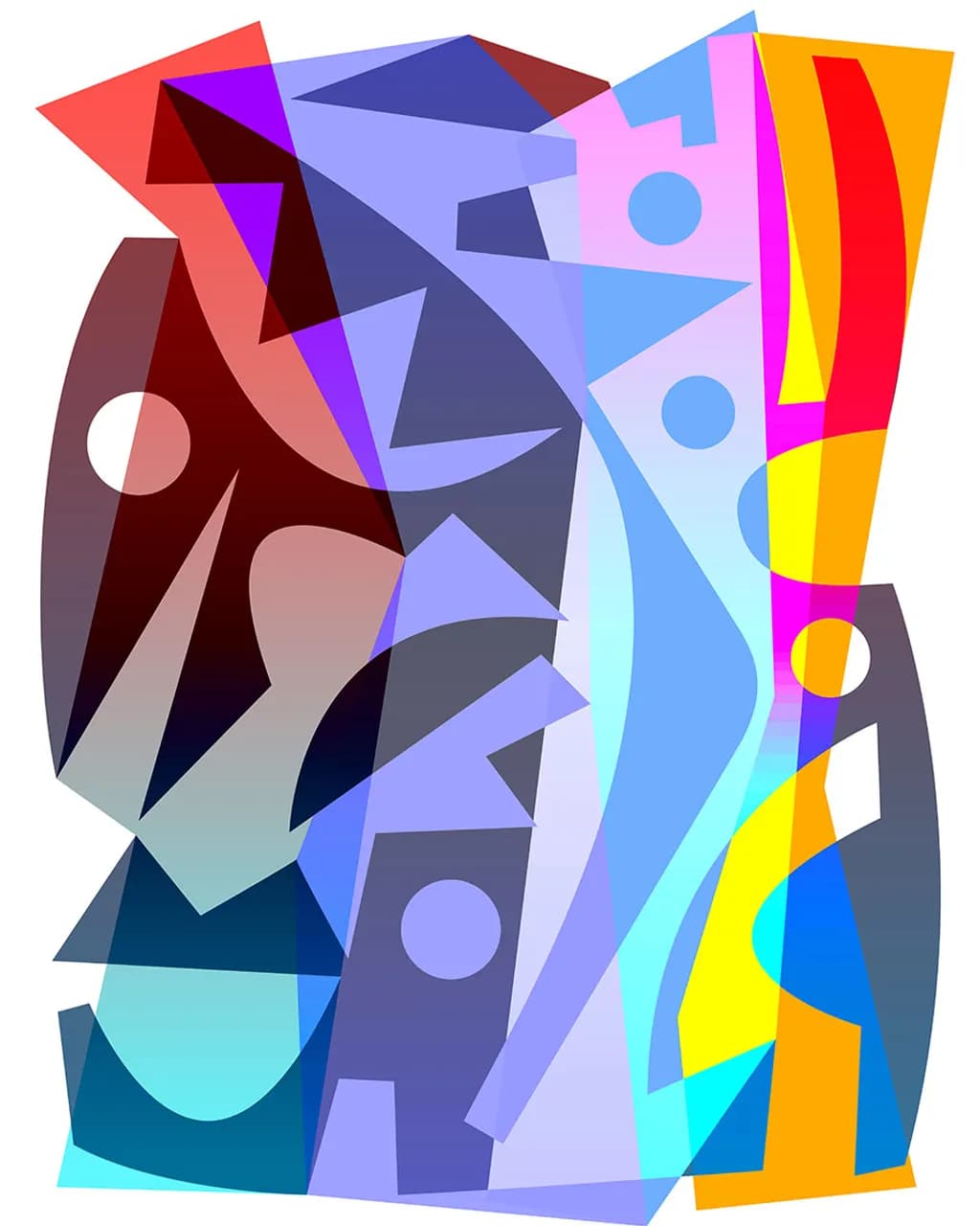 Color Clash Abstract