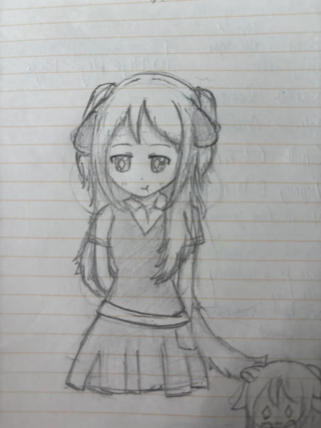 Schoolgirl with Puppy Ears