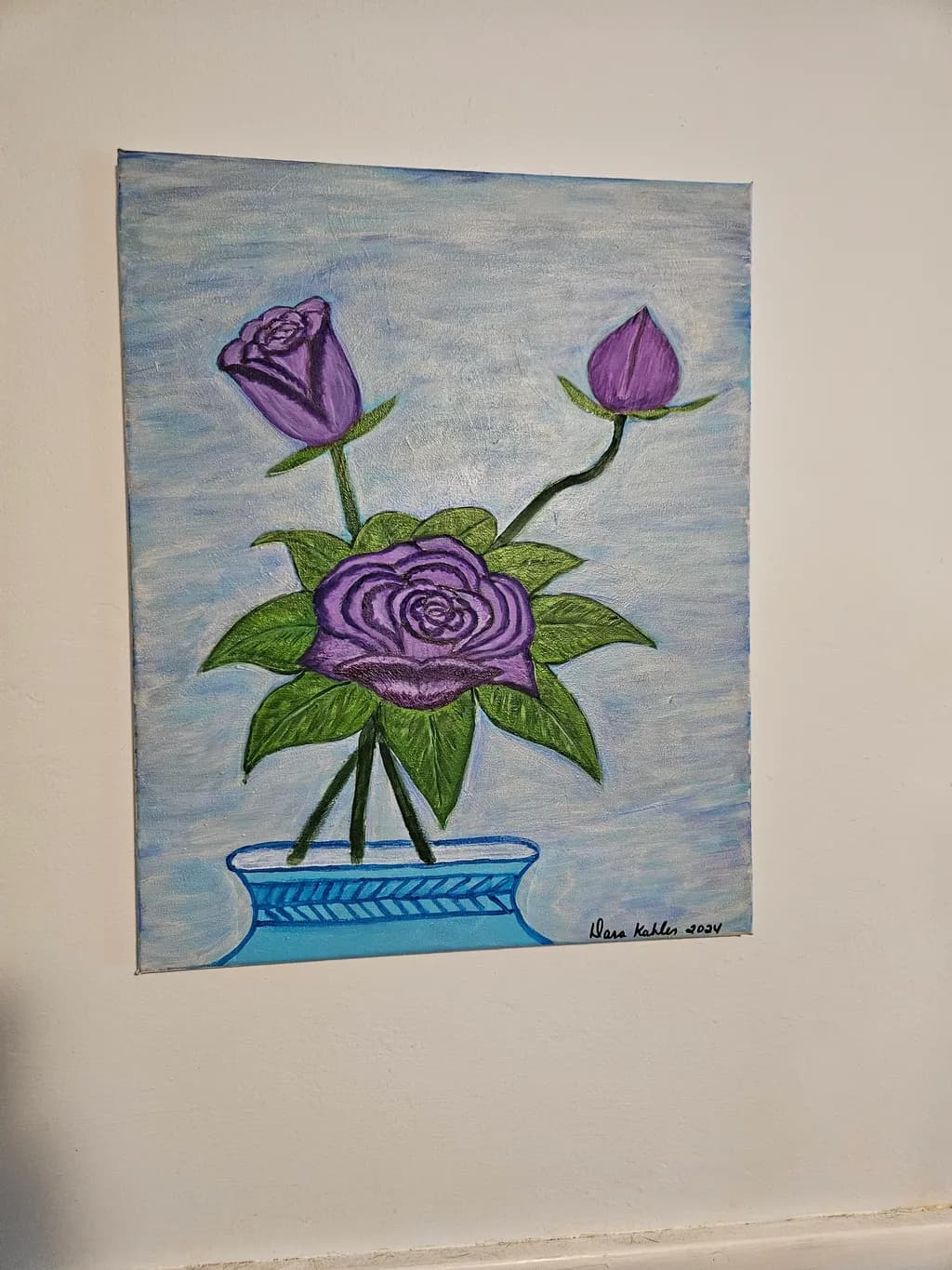 Three Purple Roses