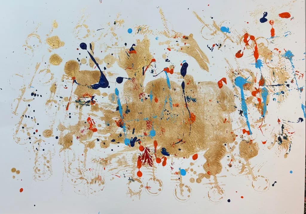 Gold Burst Scatter