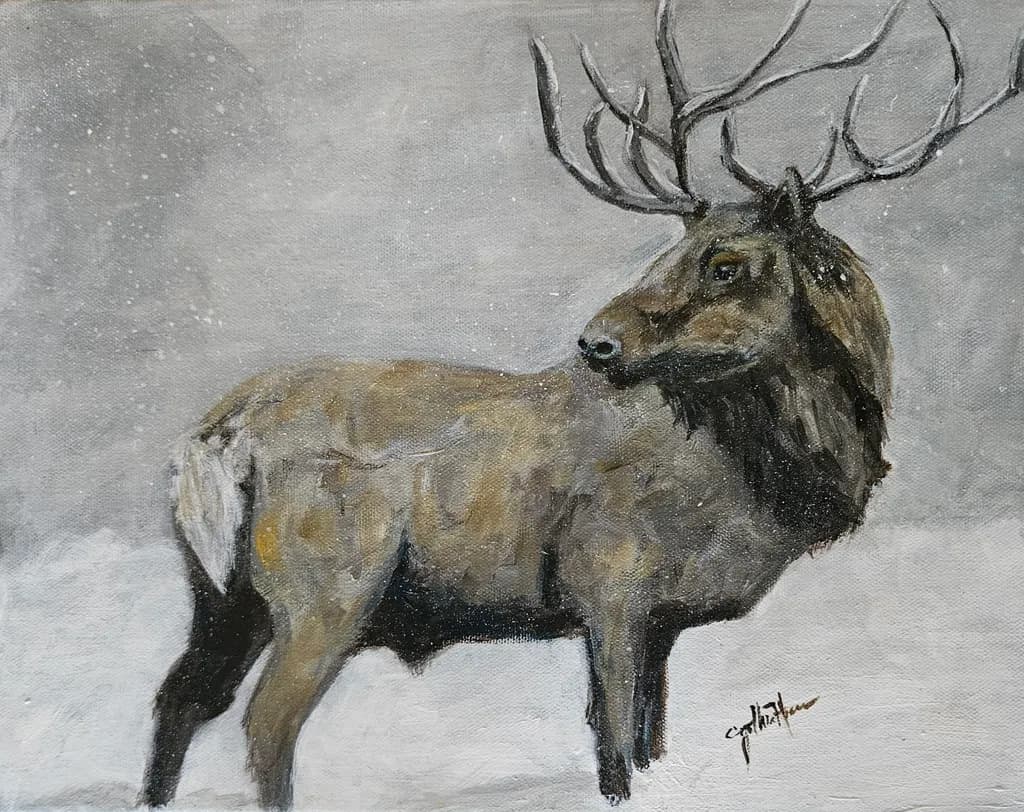 Winter Stag