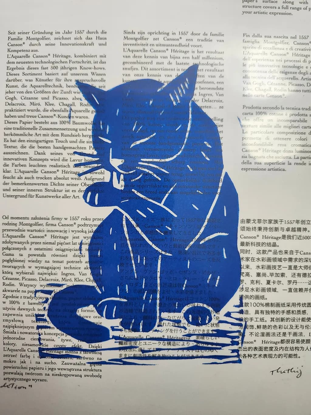 Blue Cat Contemplation