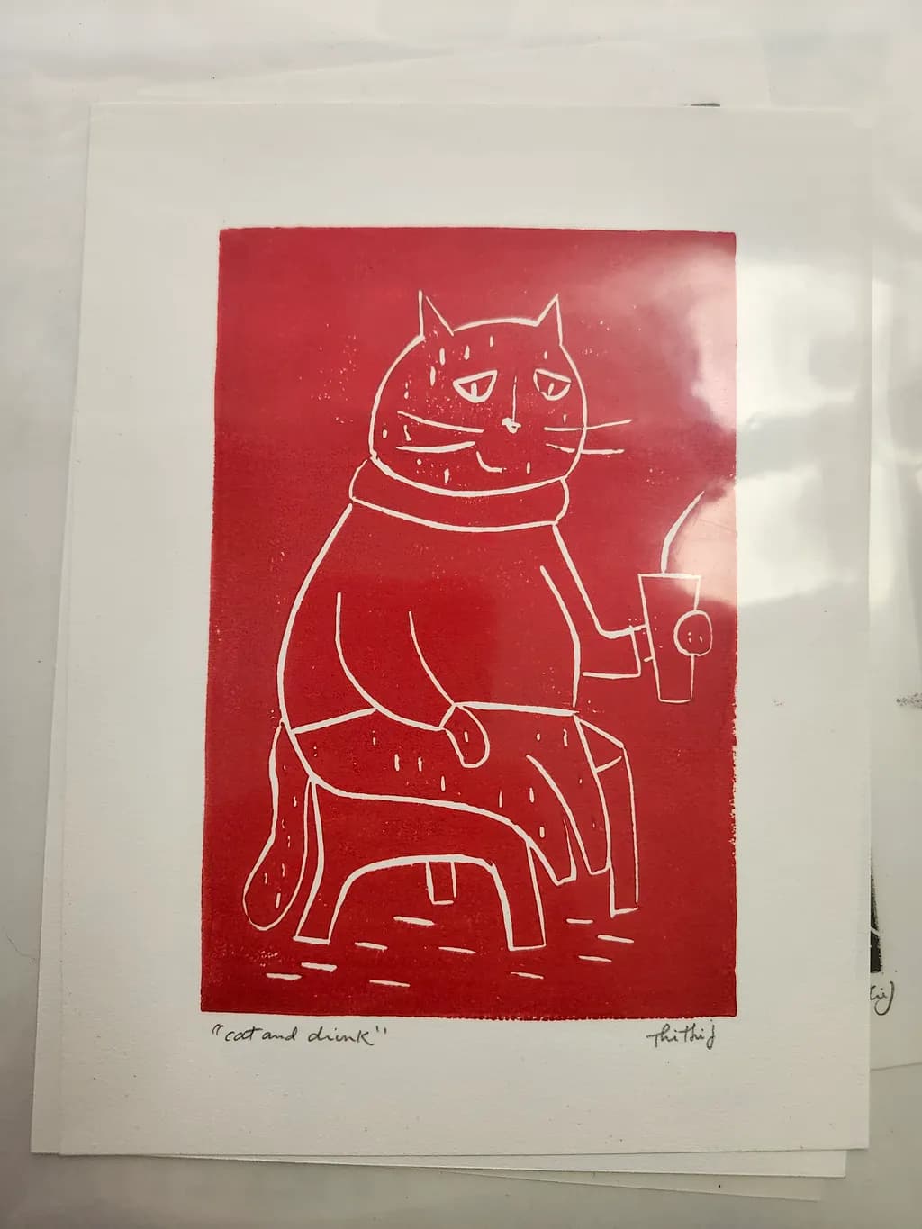 Cat and Drink