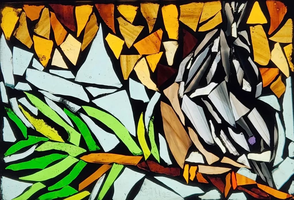 Mosaic Bird Perch