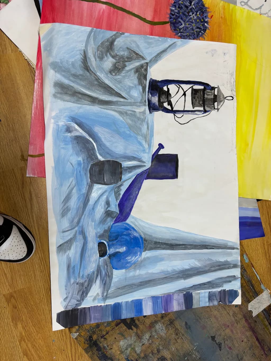 Blue Lantern Still Life