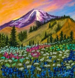 Wildflower Mountainscape