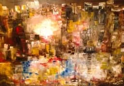 SOLD- Amber Cityscape