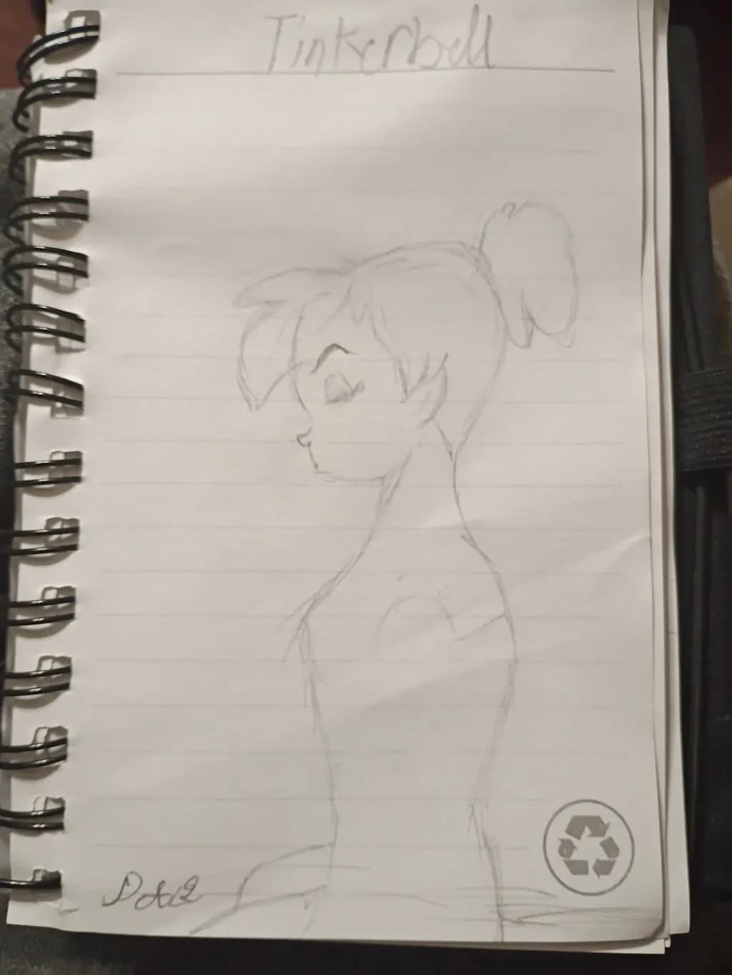 Tinkerbell Profile Sketch