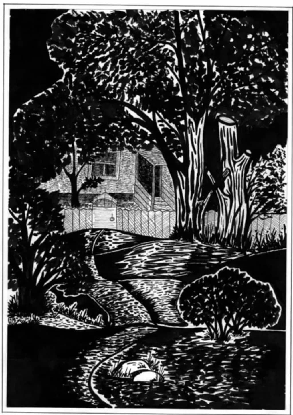 Shadowed Garden Path
