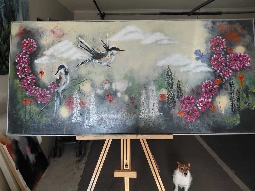 Flight Among Blossoms