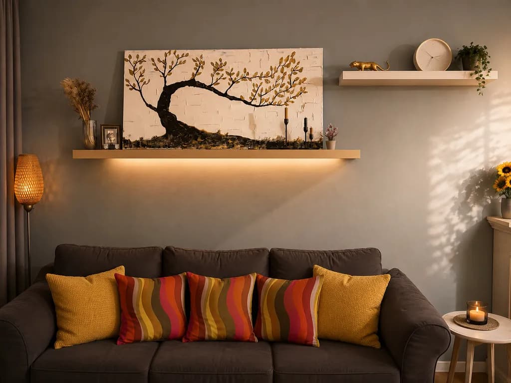 Golden Branch Silhouette