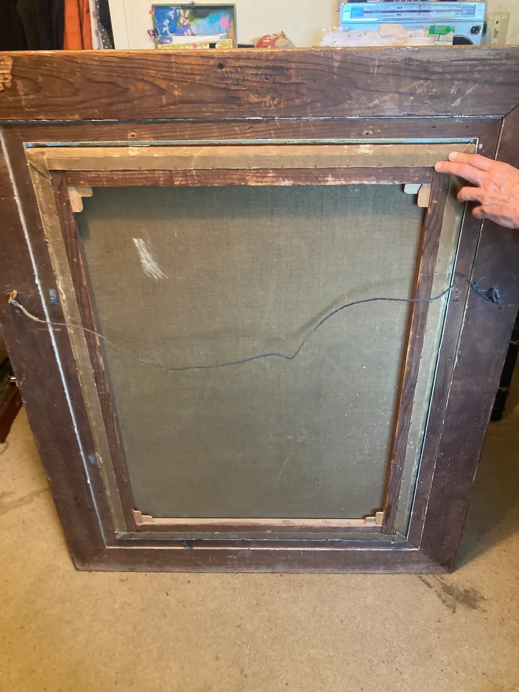Framed Canvas Backview