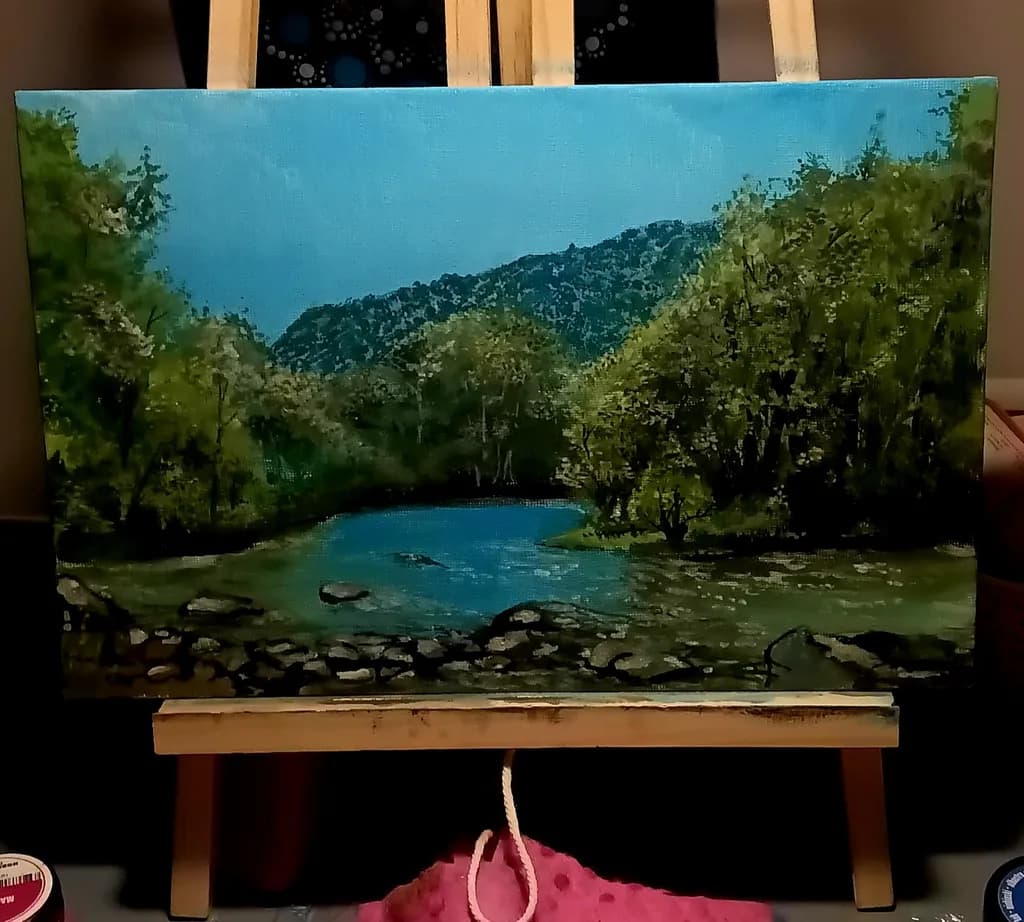 Mountain Stream Reflections