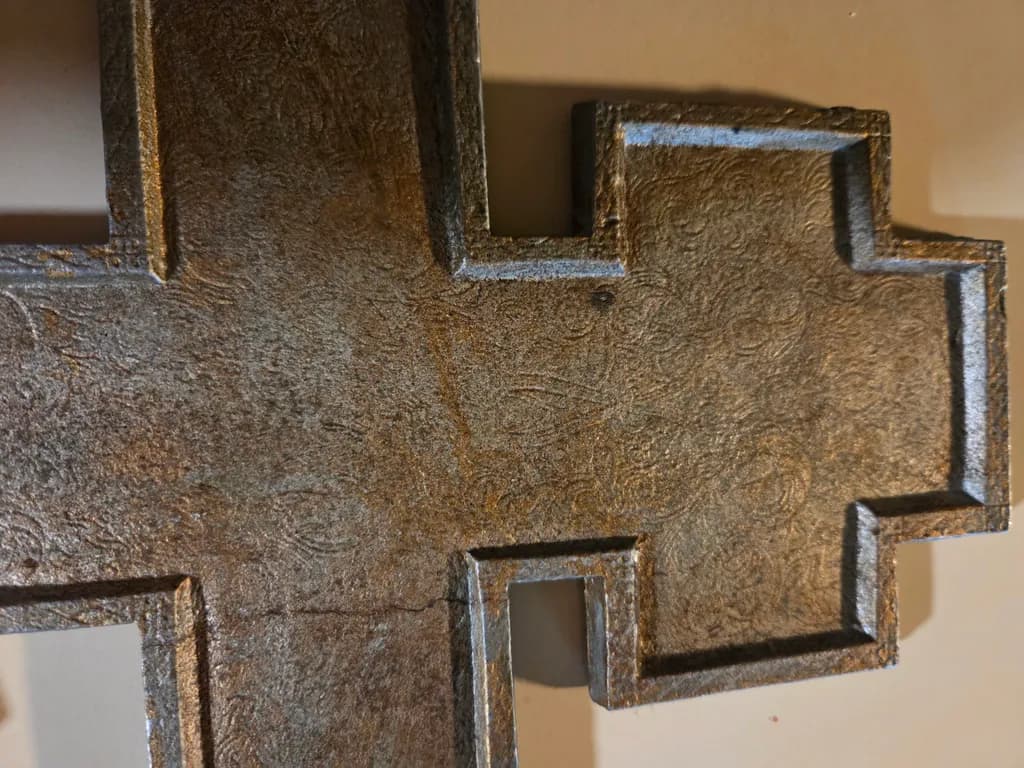 Textured Metal Cross