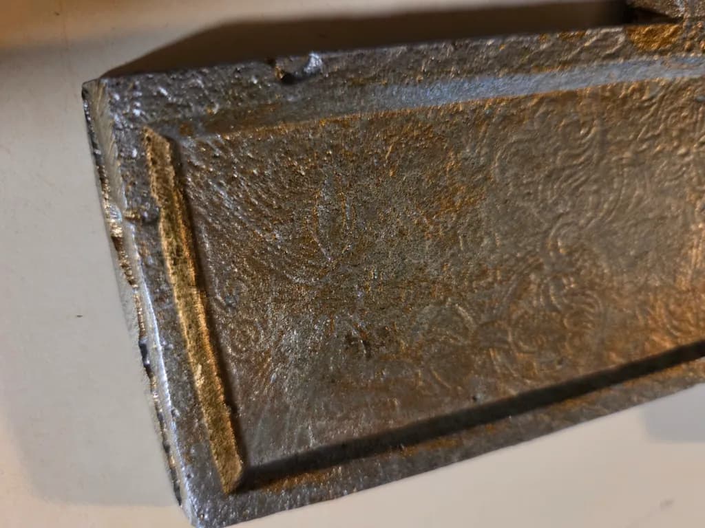 Aged Embossed Metal Panel
