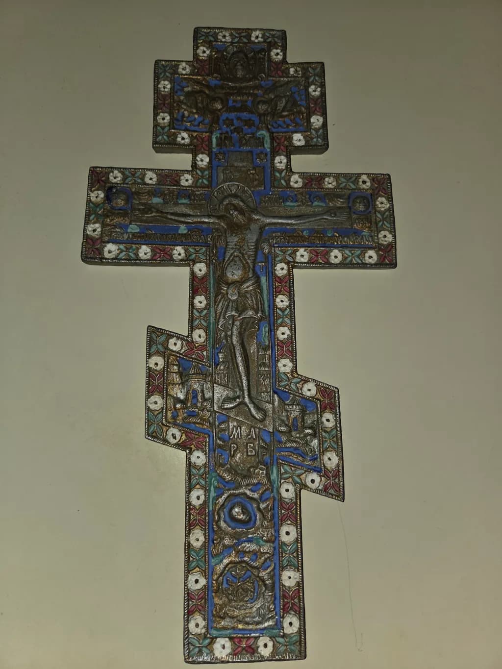 Enamel Orthodox Crucifix