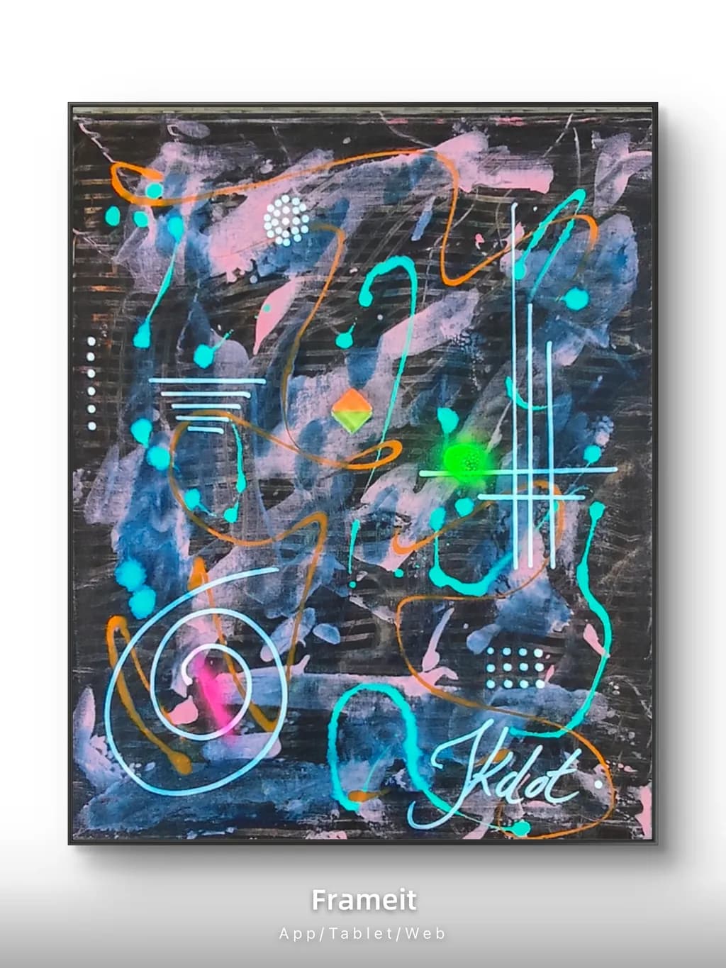 Abstract Neon Geometry