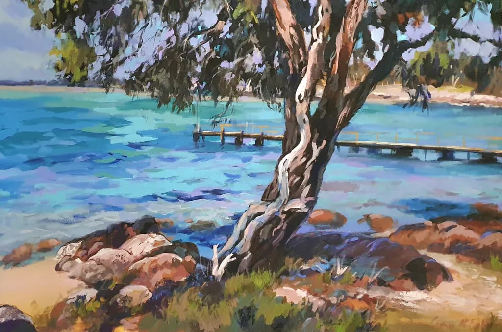 Coastal Tree and Pier