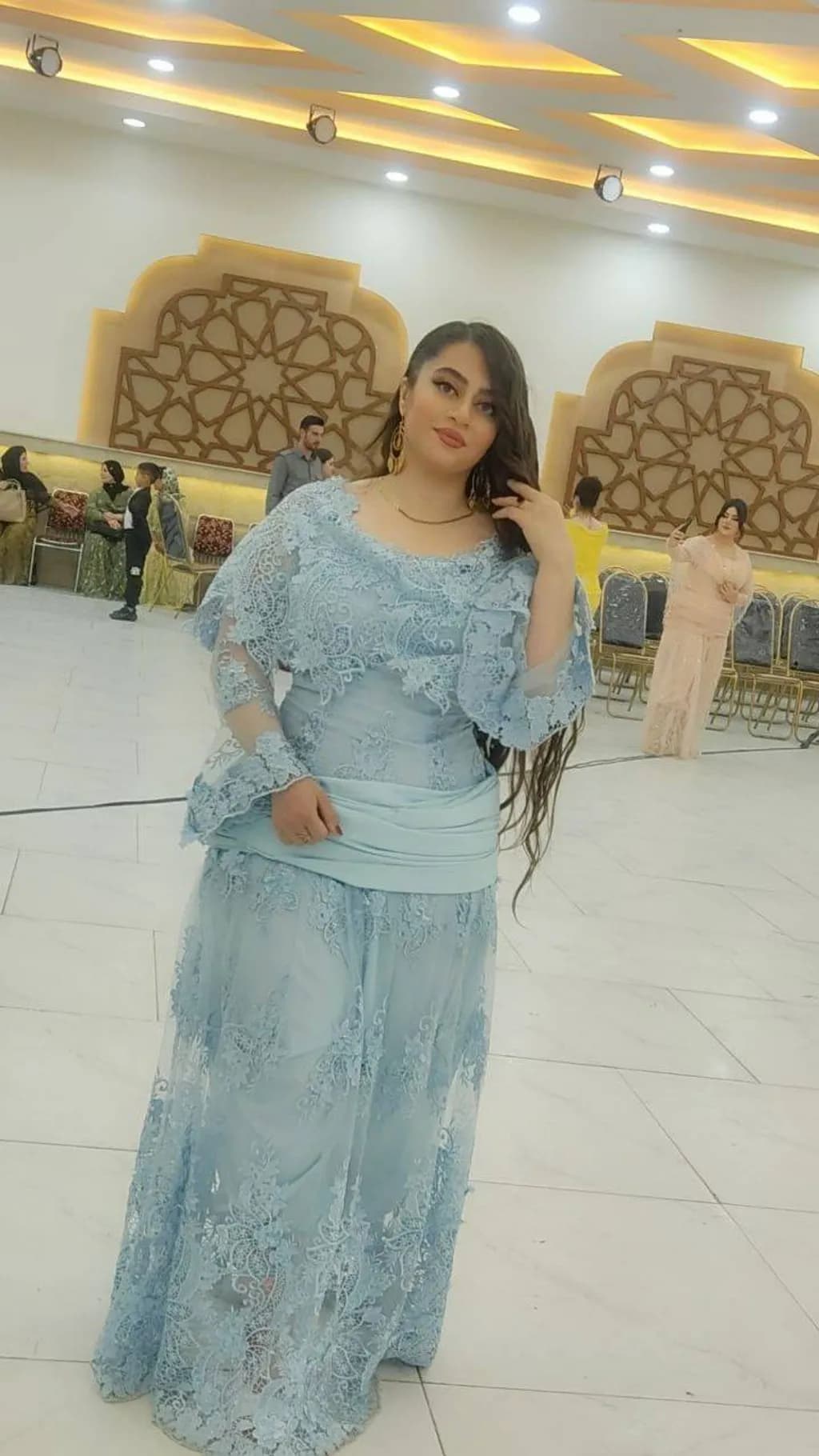 Lace Cascade Gown