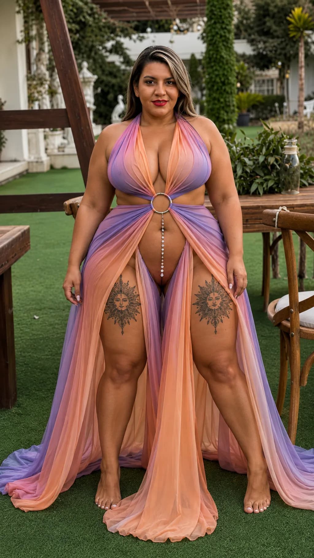 Sunset Radiance Gown