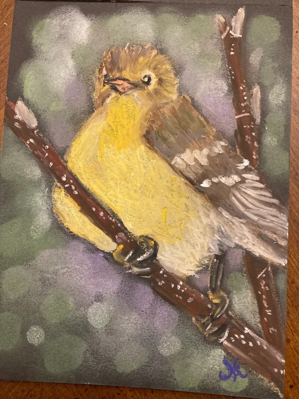 Golden Perch Bird