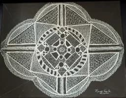 Monochrome Geometric Mandala