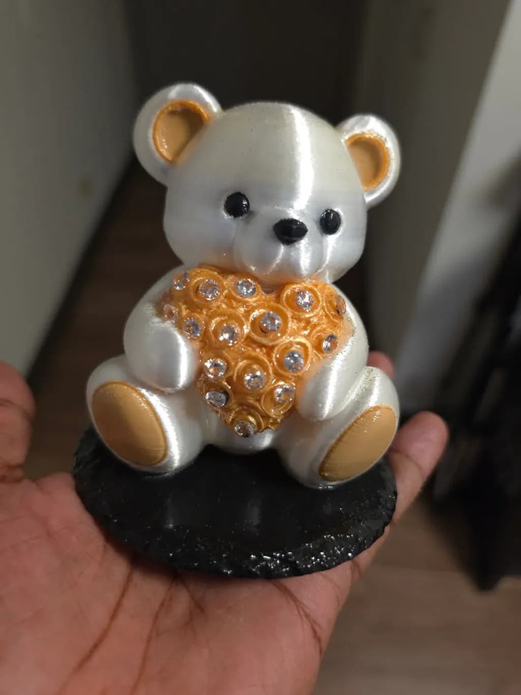 Crystal Heart Bear