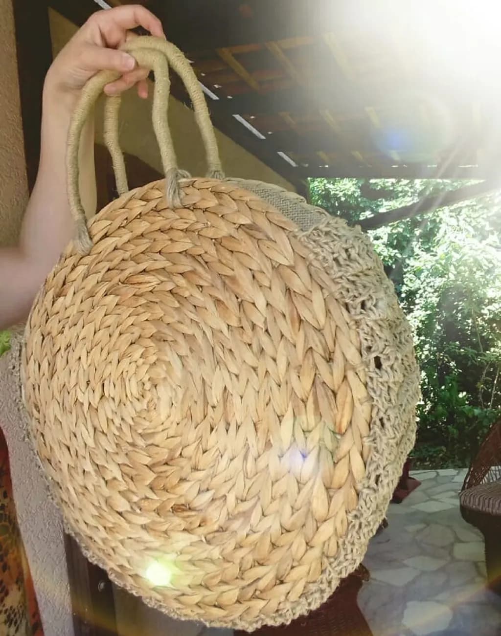 Woven Circle Tote