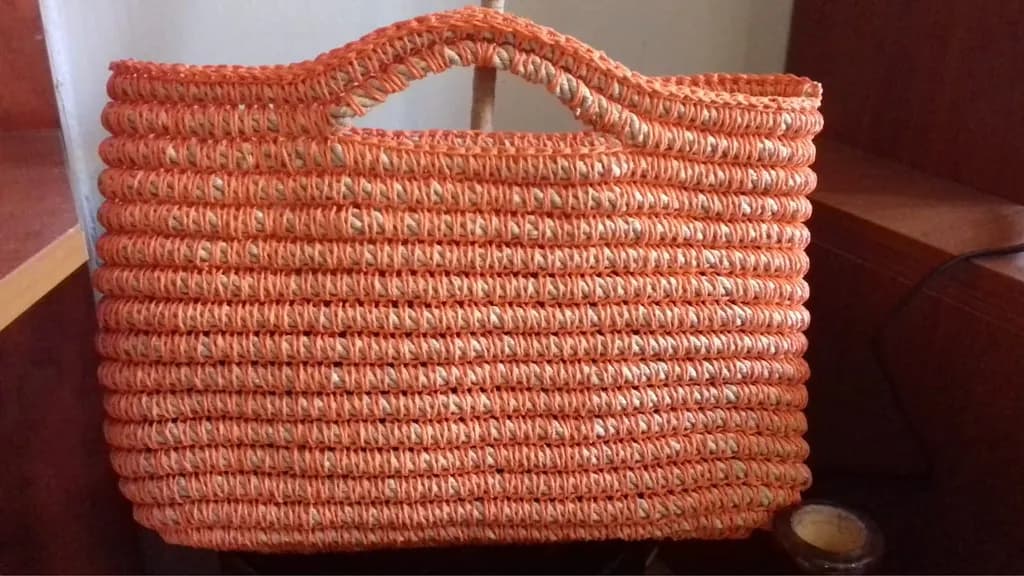 Orange Woven Basket