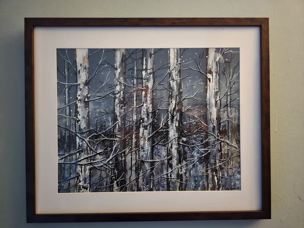 Winter Birch Stand