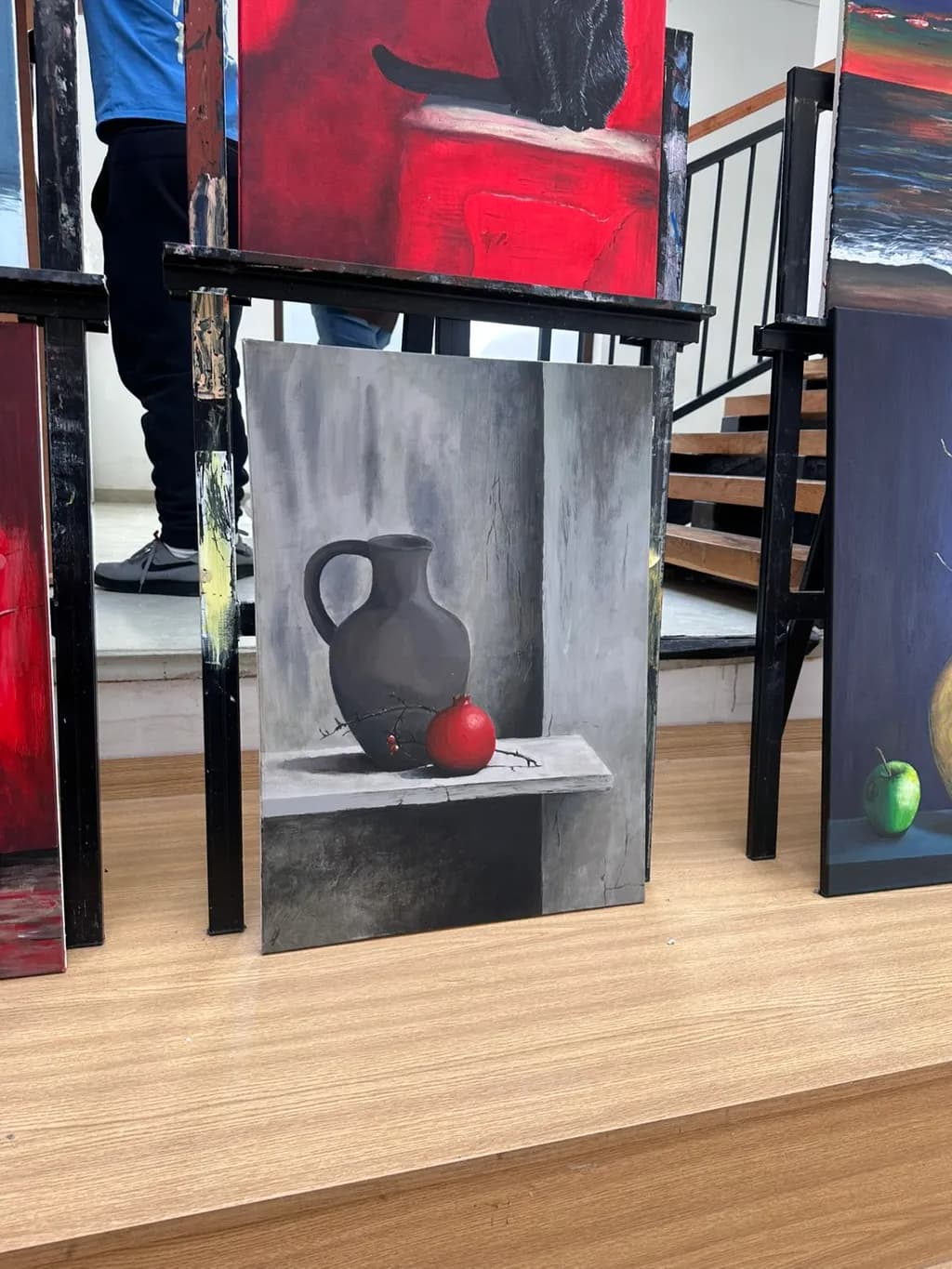 Gray Jug and Pomegranate