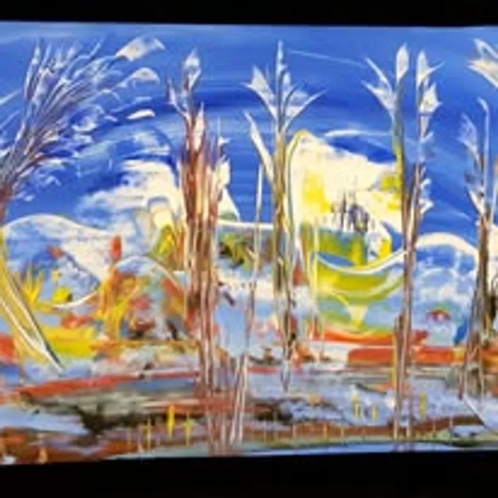 Abstract Landscape Burst
