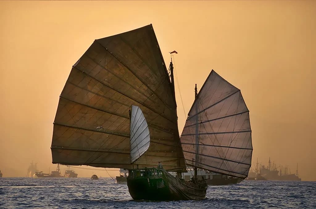 Hong Kong Junk Boat