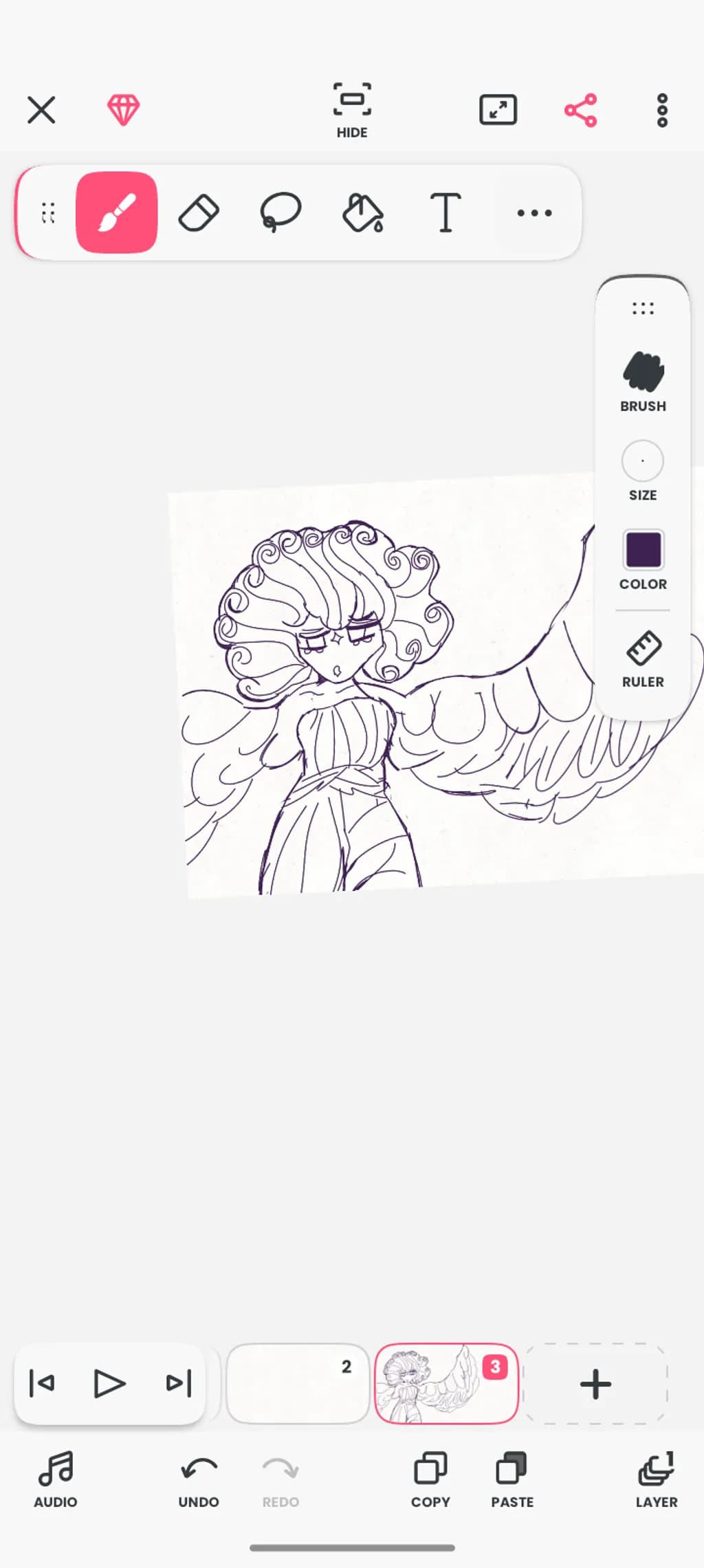 Curled Wings